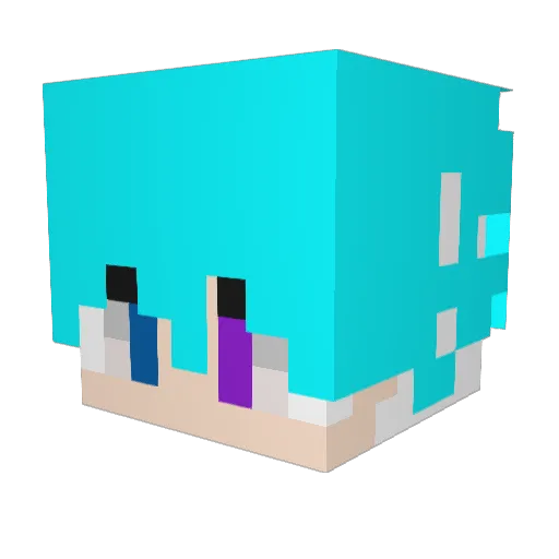 Kevin_MTF09 Minecraft avatar head, 3D render