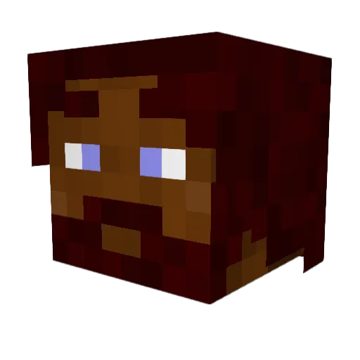 Kevin_P Minecraft avatar head, 3D render