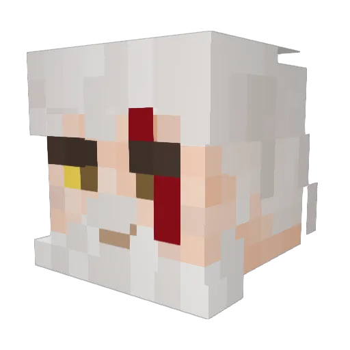 Kevinlnx Minecraft avatar head, 3D render