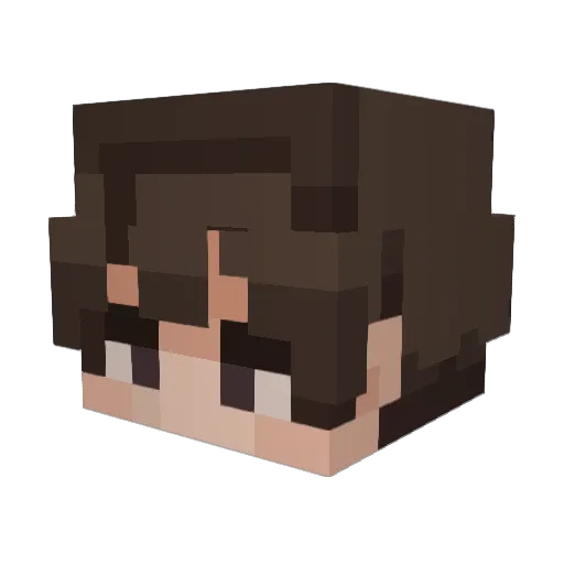 Kevino88 Minecraft avatar head, 3D render
