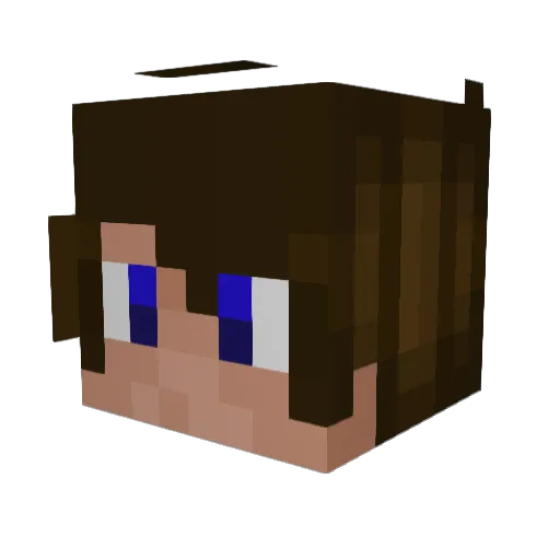 KevinsTaken Minecraft avatar head, 3D render