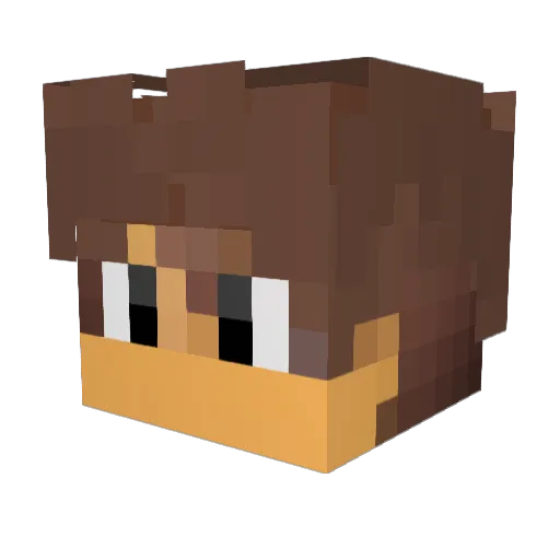 Kevinsg Minecraft avatar head, 3D render