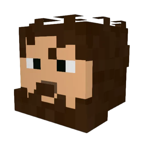 KevintheCanadian Minecraft avatar head, 3D render
