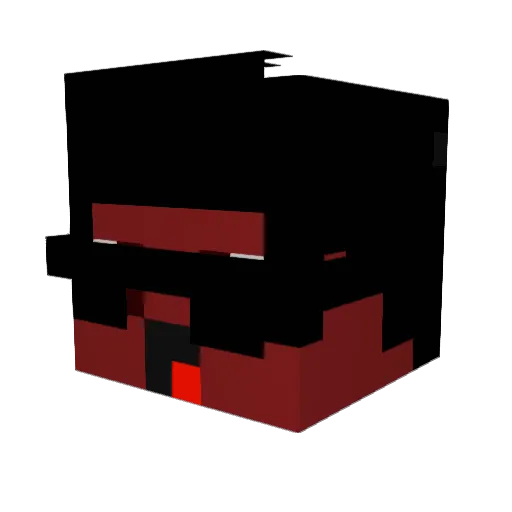 Kevinwarhier Minecraft avatar head, 3D render