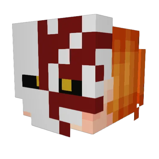 Kevinxx99 Minecraft avatar head, 3D render