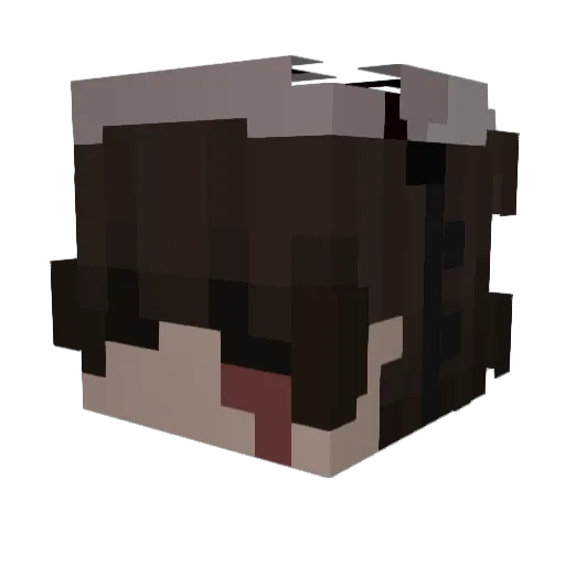 Kevivi Minecraft avatar head, 3D render