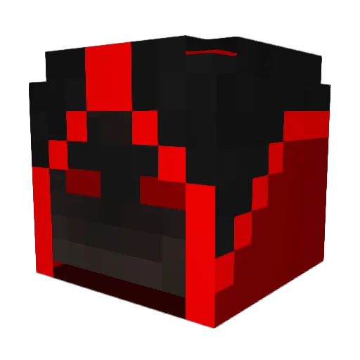Kevkul Minecraft avatar head, 3D render