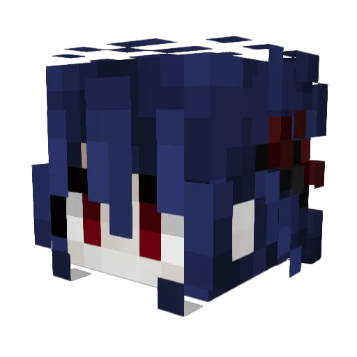 KevlarX72 Minecraft avatar head, 3D render