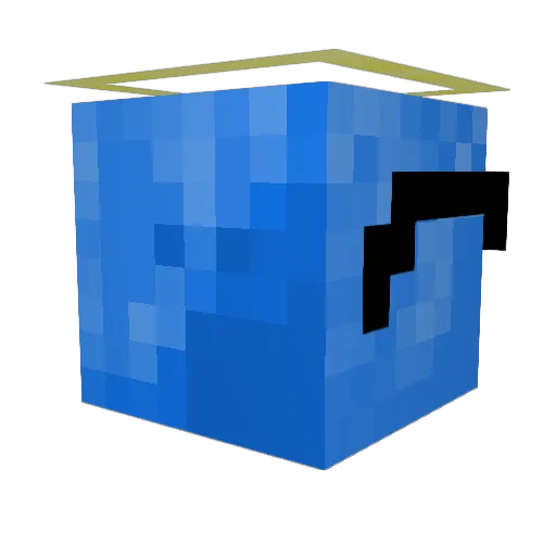 KevoYT Minecraft avatar head, 3D render