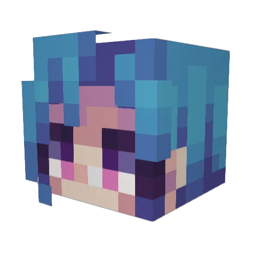Kevralyn_ Minecraft avatar head, 3D render