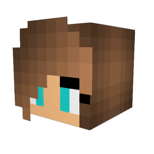 Kevros42 Minecraft avatar head, 3D render