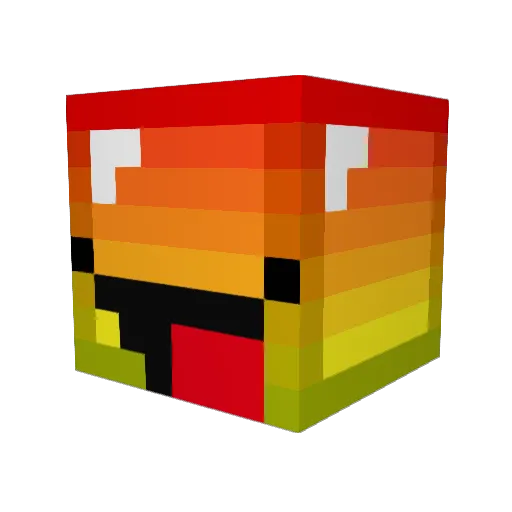 KevsCP Minecraft avatar head, 3D render