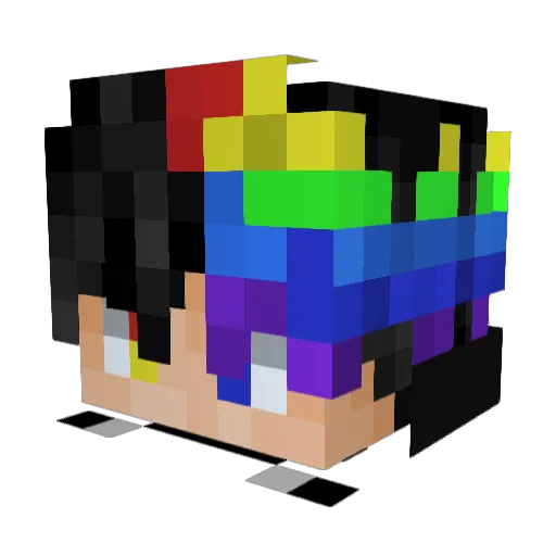 Kevshup Minecraft avatar head, 3D render
