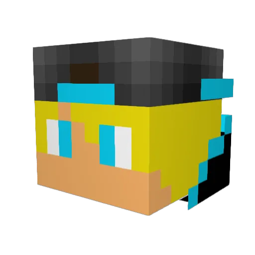 Kevster973 Minecraft avatar head, 3D render