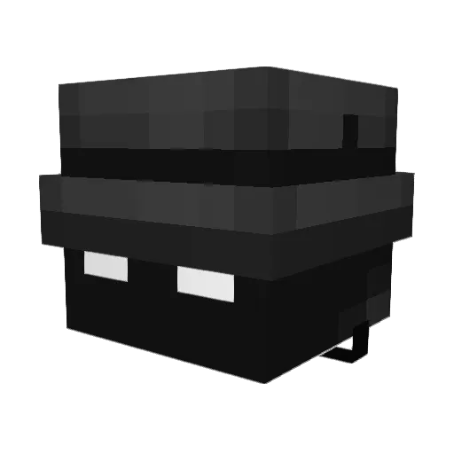 Kevuzu2 Minecraft avatar head, 3D render