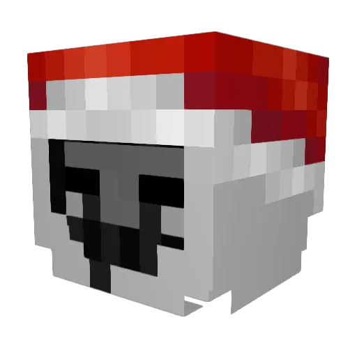 Kevve1x Minecraft avatar head, 3D render