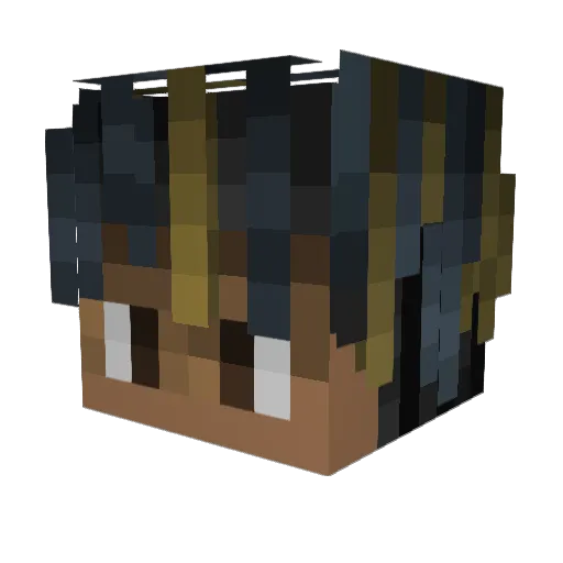 Kevykev90 Minecraft avatar head, 3D render