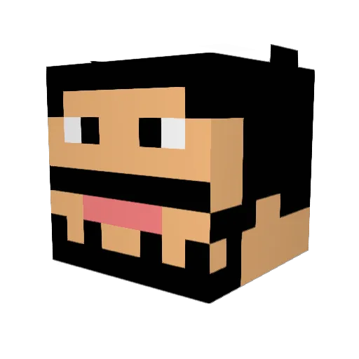 KewiFruittt Minecraft avatar head, 3D render