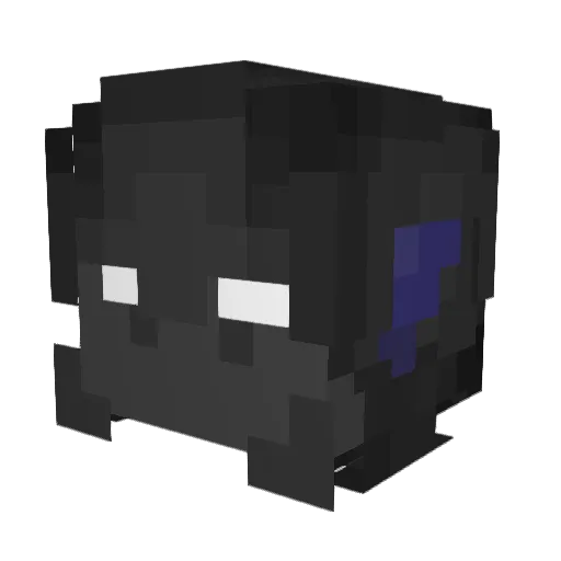 KewlB7 Minecraft avatar head, 3D render