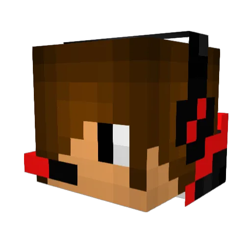 KewlKidAS Minecraft avatar head, 3D render
