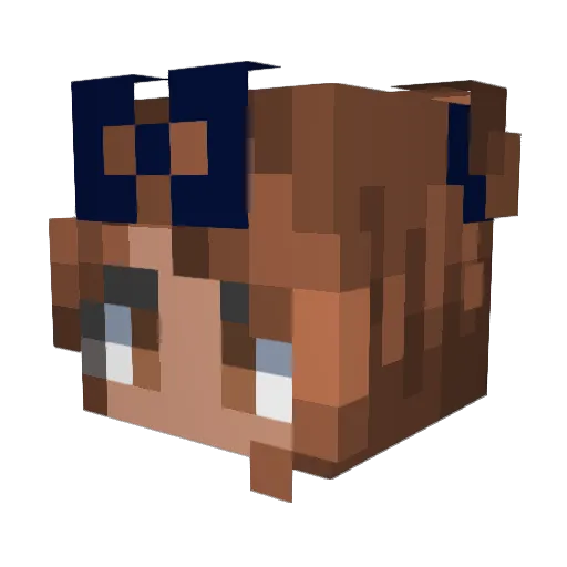 Kewlkira07 Minecraft avatar head, 3D render