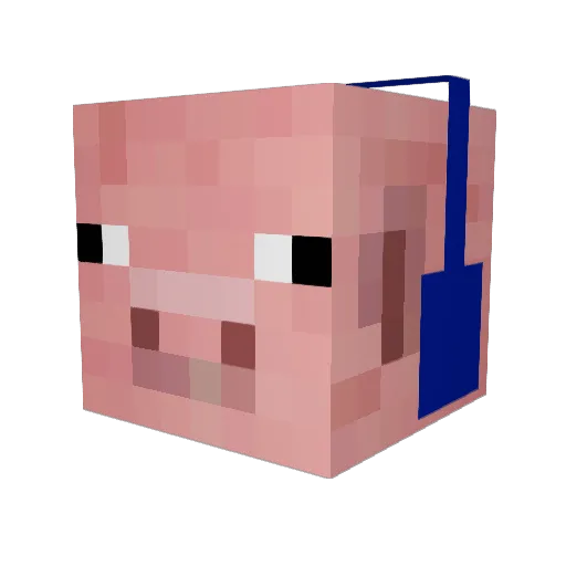 Kewlmaster Minecraft avatar head, 3D render
