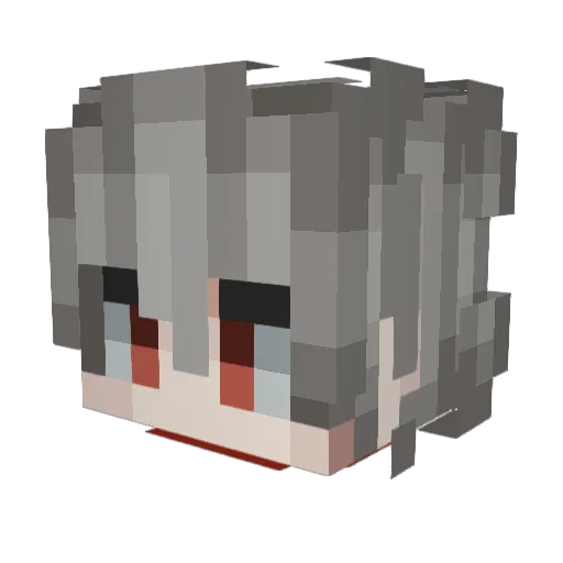 Kexess Minecraft avatar head, 3D render
