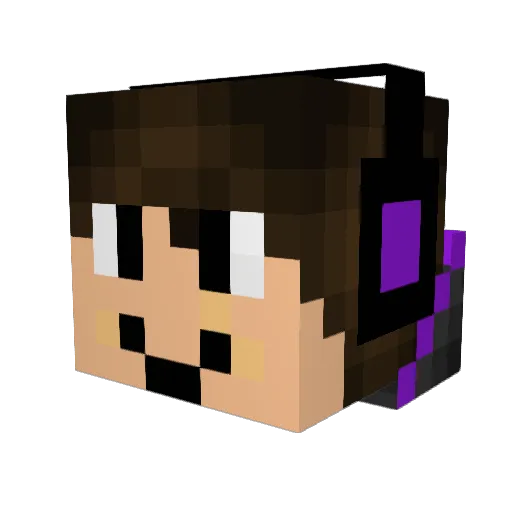 Kexper Minecraft avatar head, 3D render