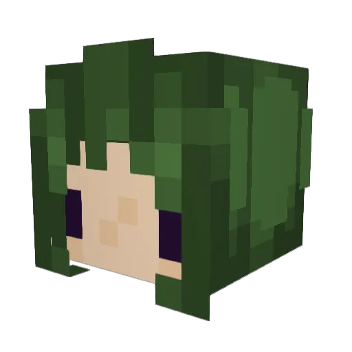 Kexyni Minecraft avatar head, 3D render