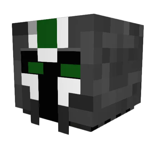 KeyCrafters Minecraft avatar head, 3D render