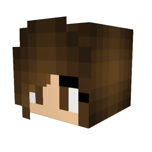 KeyJey47 Minecraft avatar head, 3D render