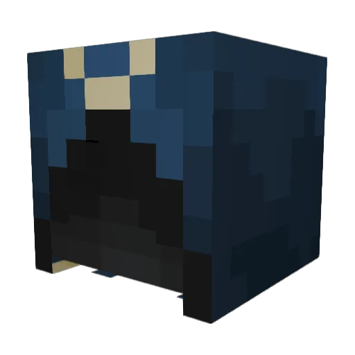 KeyMagician Minecraft avatar head, 3D render