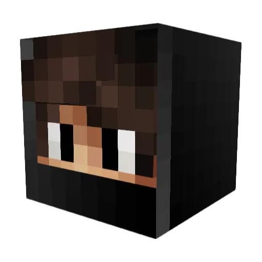 KeyMastermind Minecraft avatar head, 3D render