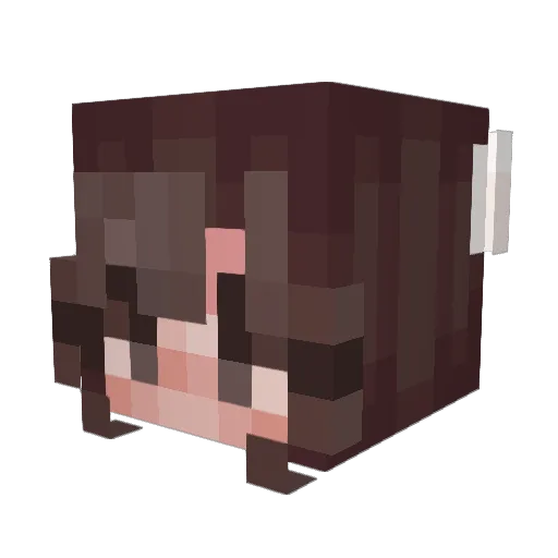 KeyXLee Minecraft avatar head, 3D render