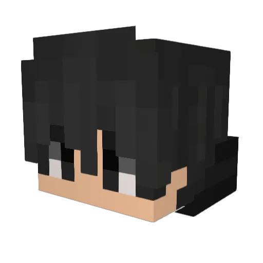 KeyZoxx Minecraft avatar head, 3D render