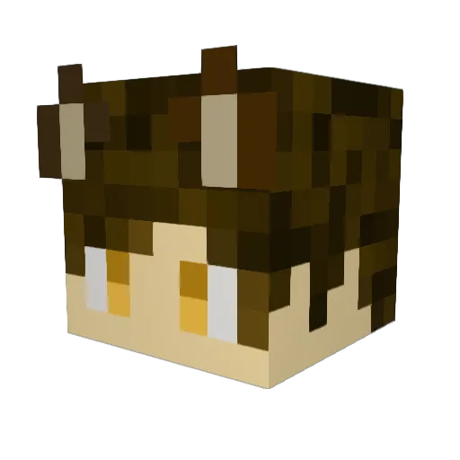 Key_Carson Minecraft avatar head, 3D render