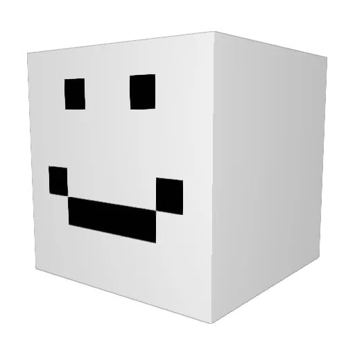 Key_yew Minecraft avatar head, 3D render