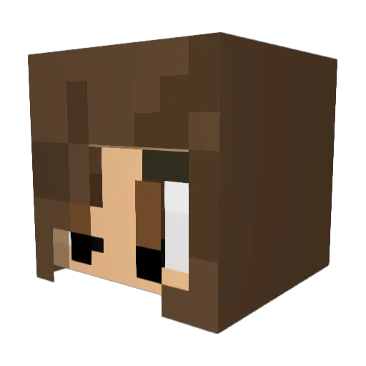Keyahnuh Minecraft avatar head, 3D render
