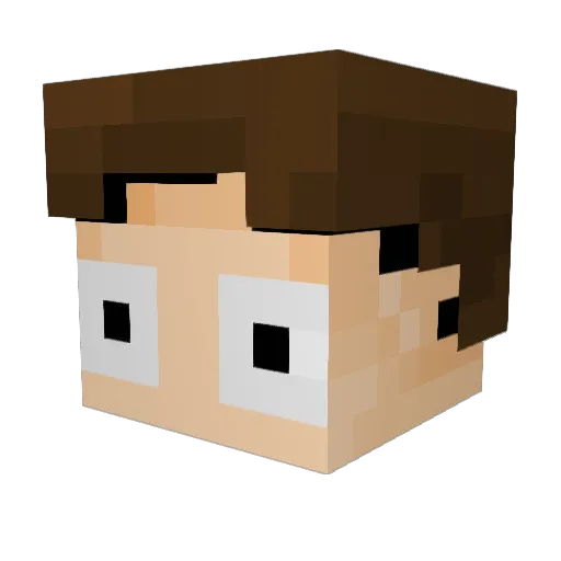 Keyan3z Minecraft avatar head, 3D render