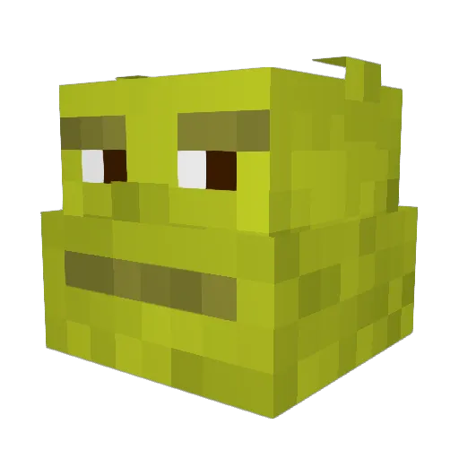 Keyani Minecraft avatar head, 3D render