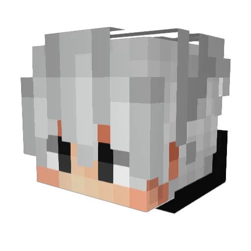 KeybIade Minecraft avatar head, 3D render