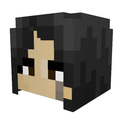 KeybladeTerra Minecraft avatar head, 3D render
