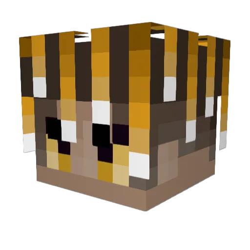 Keyboard1ess Minecraft avatar head, 3D render
