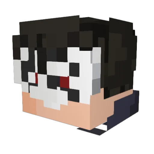 Keydrent2 Minecraft avatar head, 3D render