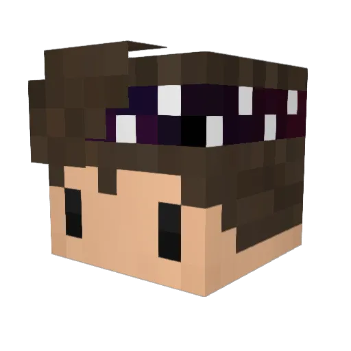 Keyhz_ Minecraft avatar head, 3D render