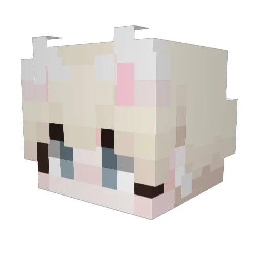Keyisborred Minecraft avatar head, 3D render