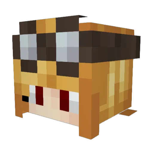 Keyla_ Minecraft avatar head, 3D render