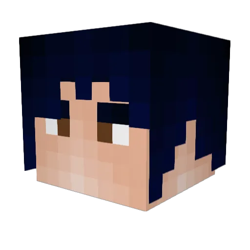 Keylann Minecraft avatar head, 3D render