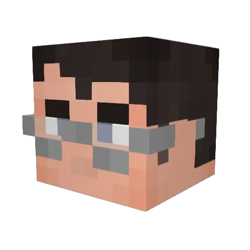 Keylorian Minecraft avatar head, 3D render