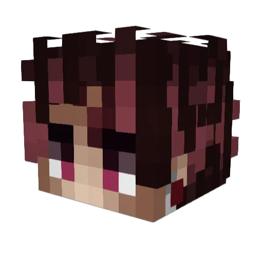 Keylow9 Minecraft avatar head, 3D render